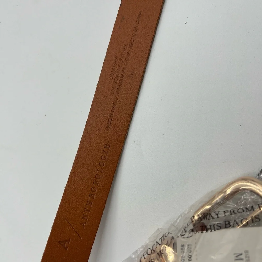 NWT Anthropologie Keeper Be Honey Leather‎ Belt- Medium